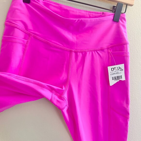 Victoria’s Secret Total Knockout Mid-Rise Leggings Pink Berry Size Small Gym - Picture 7 of 9